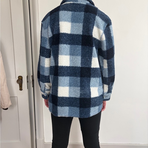 Abercrombie & Fitch Navy and White Teddy Jacket - Picture 4 of 7